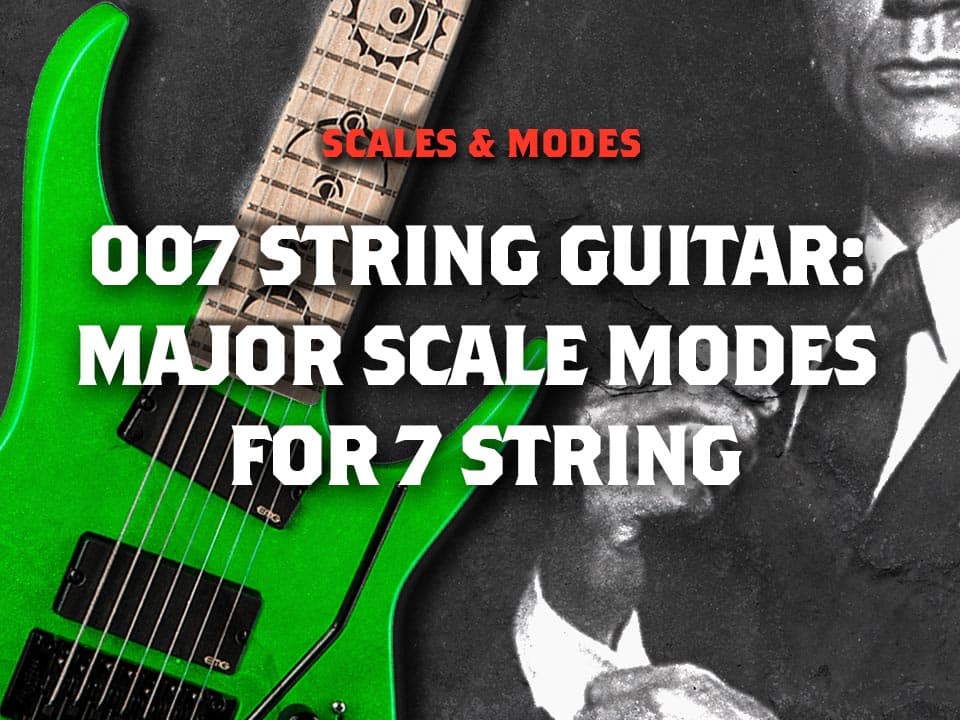 Major Scale Modes for 7 String Guitar